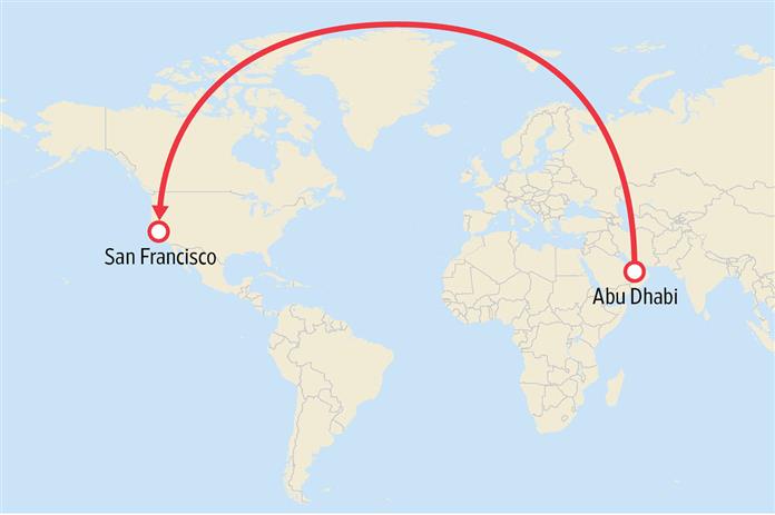 Abu Dhabi to San Francisco