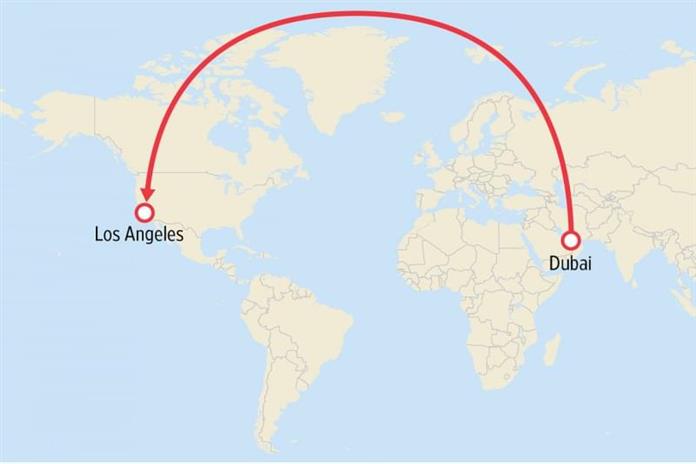 Dubai to Los Angeles