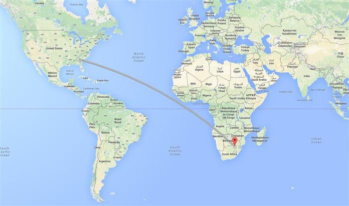 Johannesburg to Atlanta