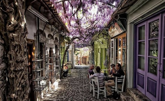 Molyvos Village, Lesvos Island, Greece