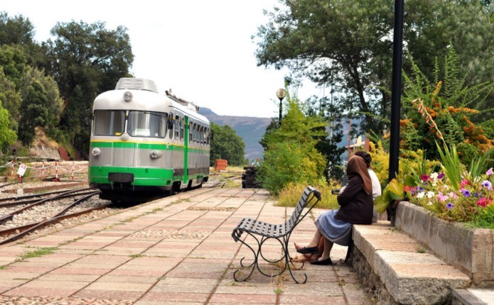 Trenino Verde train in Sardinia