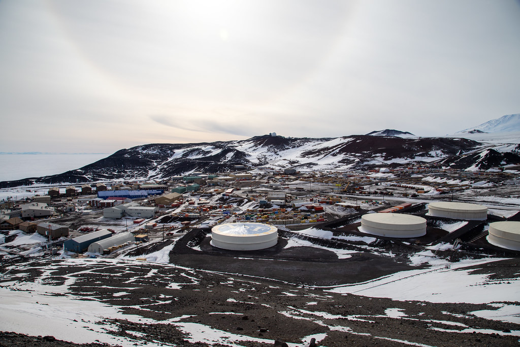 Ice runway at McMurdo Air Station, Antarctica